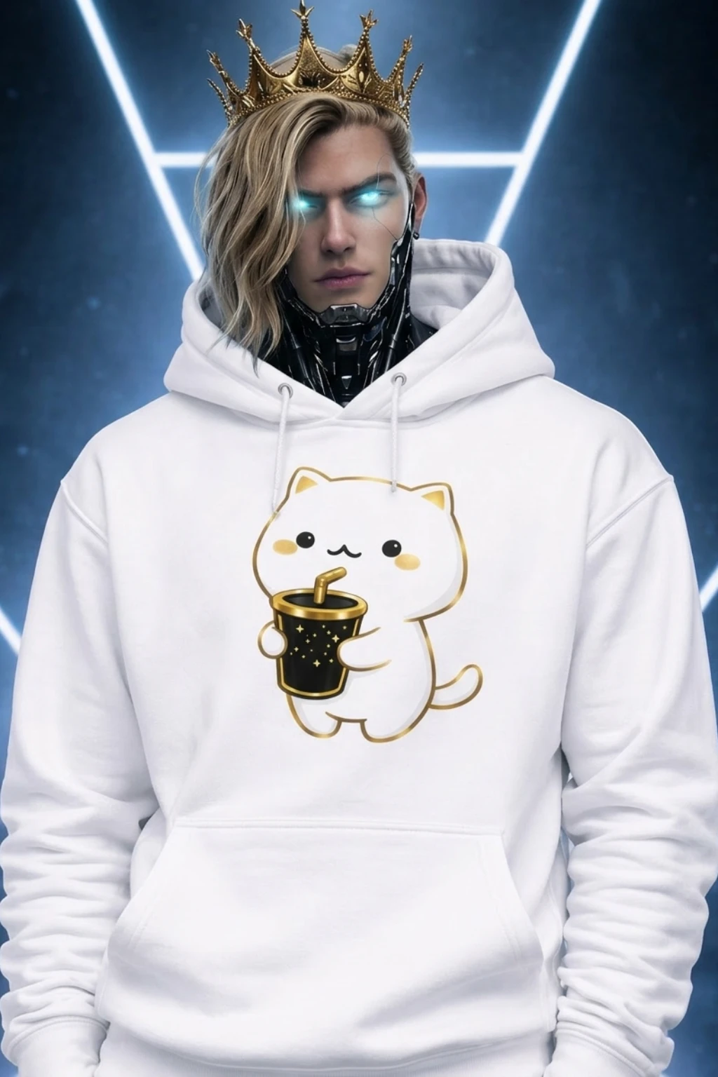 Hoodie Zelyor Statement White